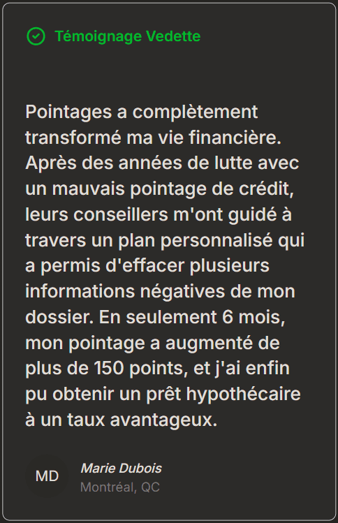 Témoignage client